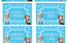 Frozen Party Food Card Prefilled Printables + Free Bonus Signs! within Frozen Party Printables Free