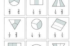 Fun Activity On Fractions, Thirds Worksheets For Children with Printable Kindergarten Fractions Worksheets