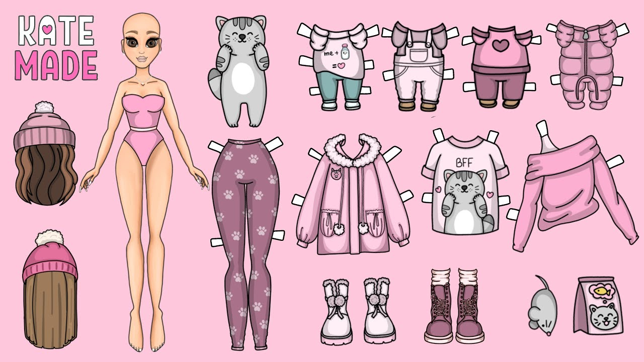 Fun Crafts To Make At Home | Diy with regard to Kate Made Paper Doll Free Printable