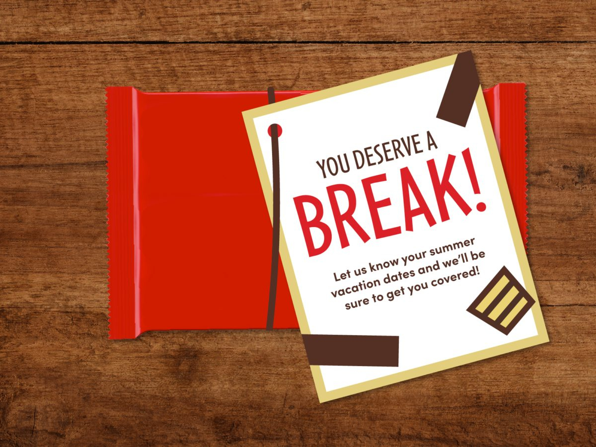 Fun Friday: &amp;quot;You Deserve A Break&amp;quot; Volunteer Appreciation - Kids with regard to You Deserve a Break Kit Kat Printable Free