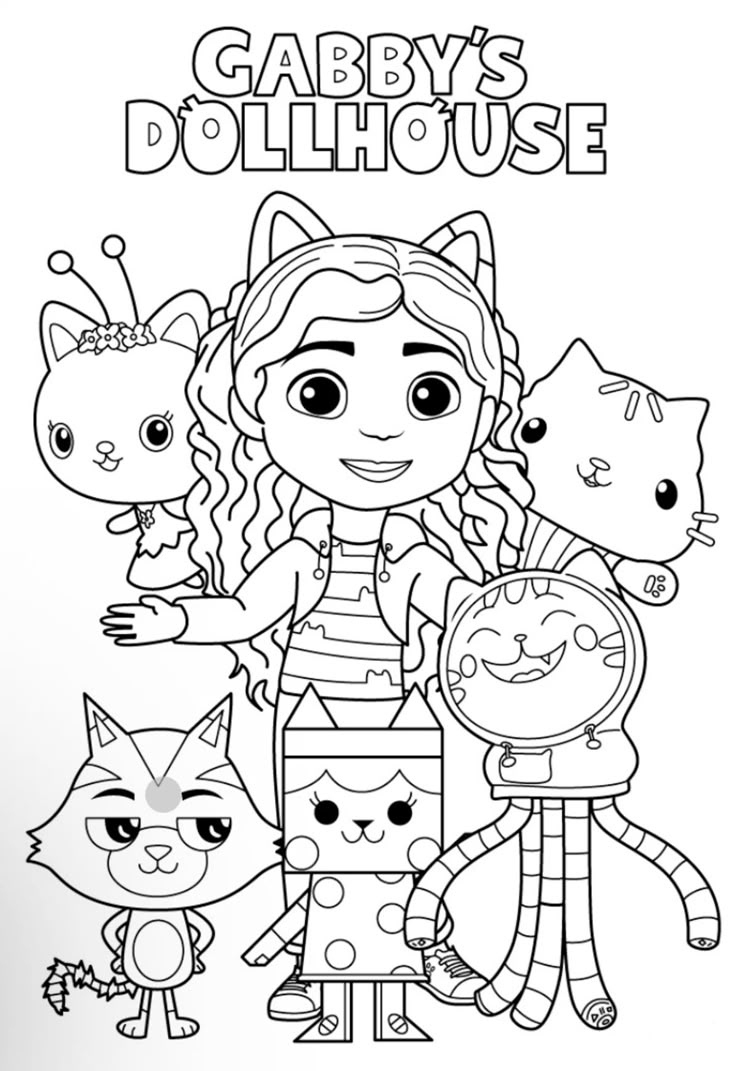 Gabby&amp;#039;S Dollhouse (45 Pages) Free Downloaded for Gabby Dollhouse Free Printables