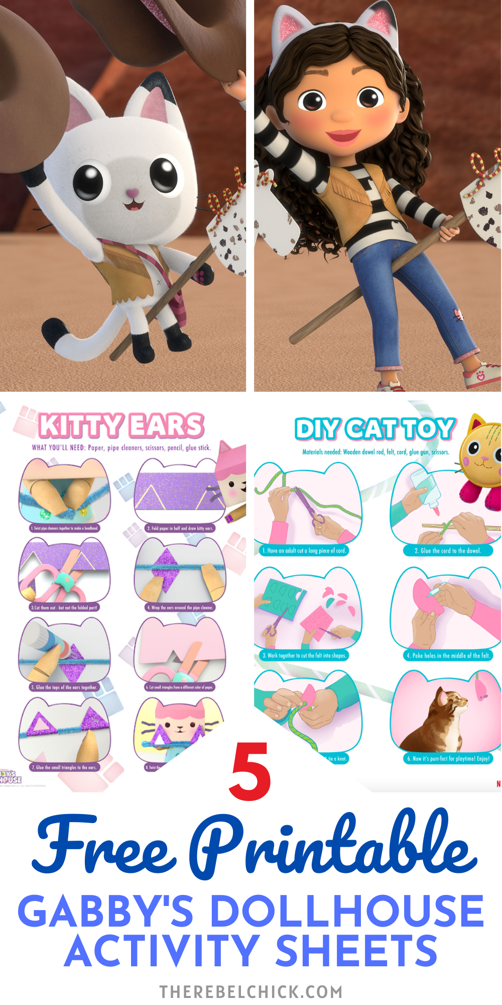 Gabby&amp;#039;S Dollhouse Free Printable Activity Sheets - The Rebel Chick inside Gabby Dollhouse Free Printables
