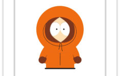 Gallery Pops South Park – Kenny Mccormick Wall Art, Unframed Version, 12" X  12" within Kenny South Park Printable