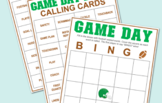 Game Day Bingo And Football Tic Tac Toe {Free Printables} – Kara within Printable Free Printable Football Bingo Cards