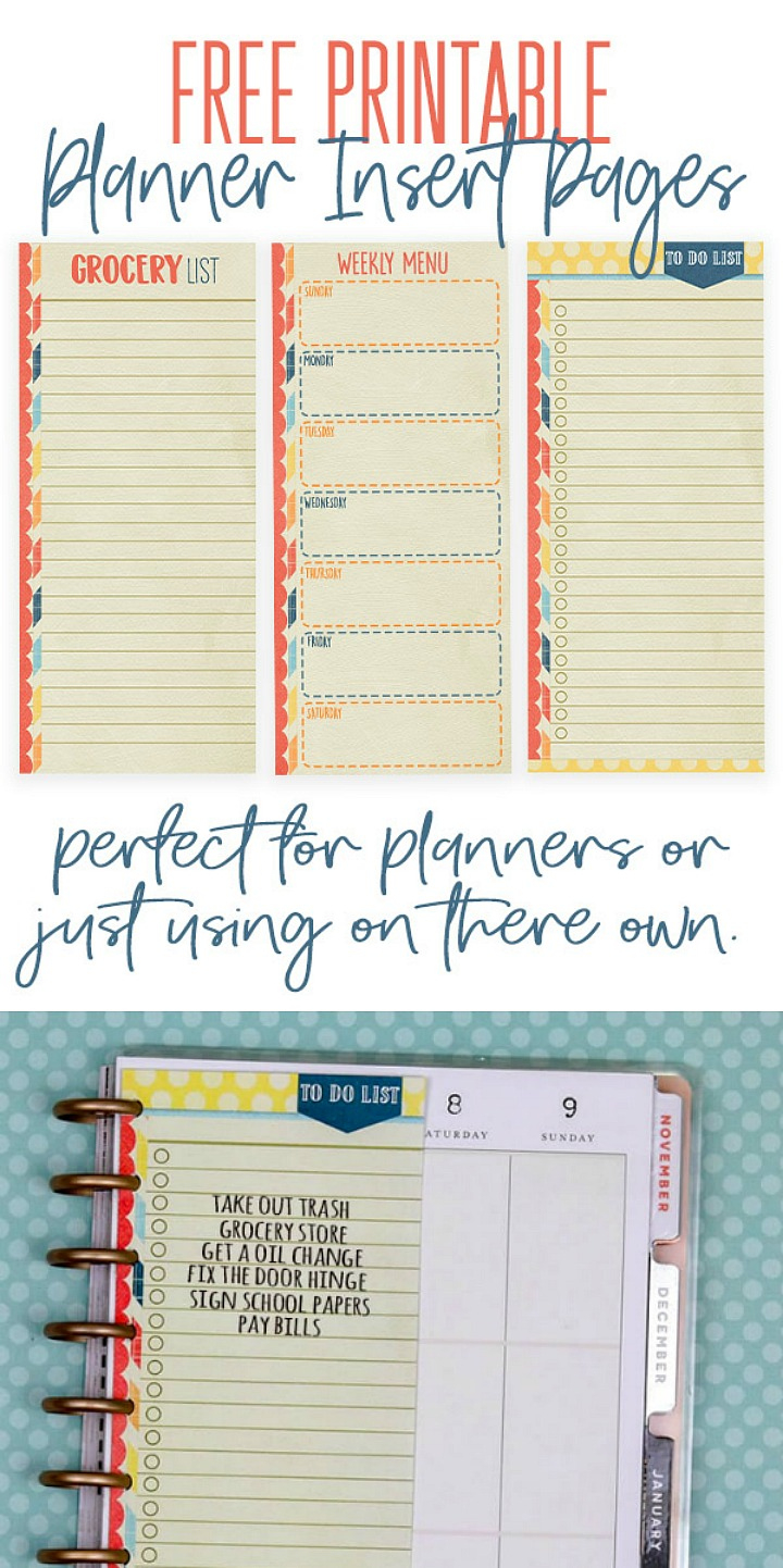 Get Organized With Free Fall Printable Planner Insert Pages! with regard to Free Planner Inserts Printables
