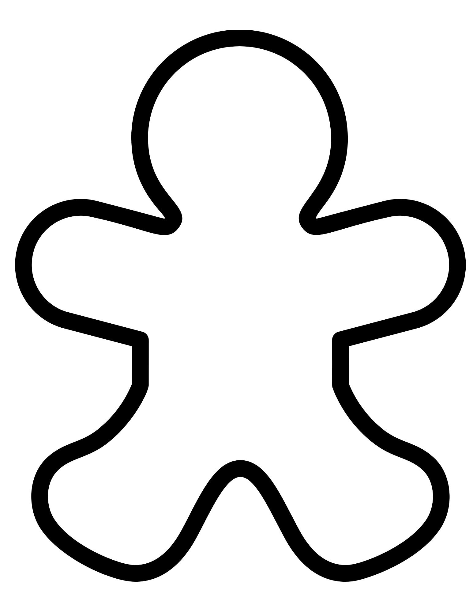 Gingerbread Man Shape Printable - Landing Page throughout Free Printable Disguise a Gingerbread Man Template