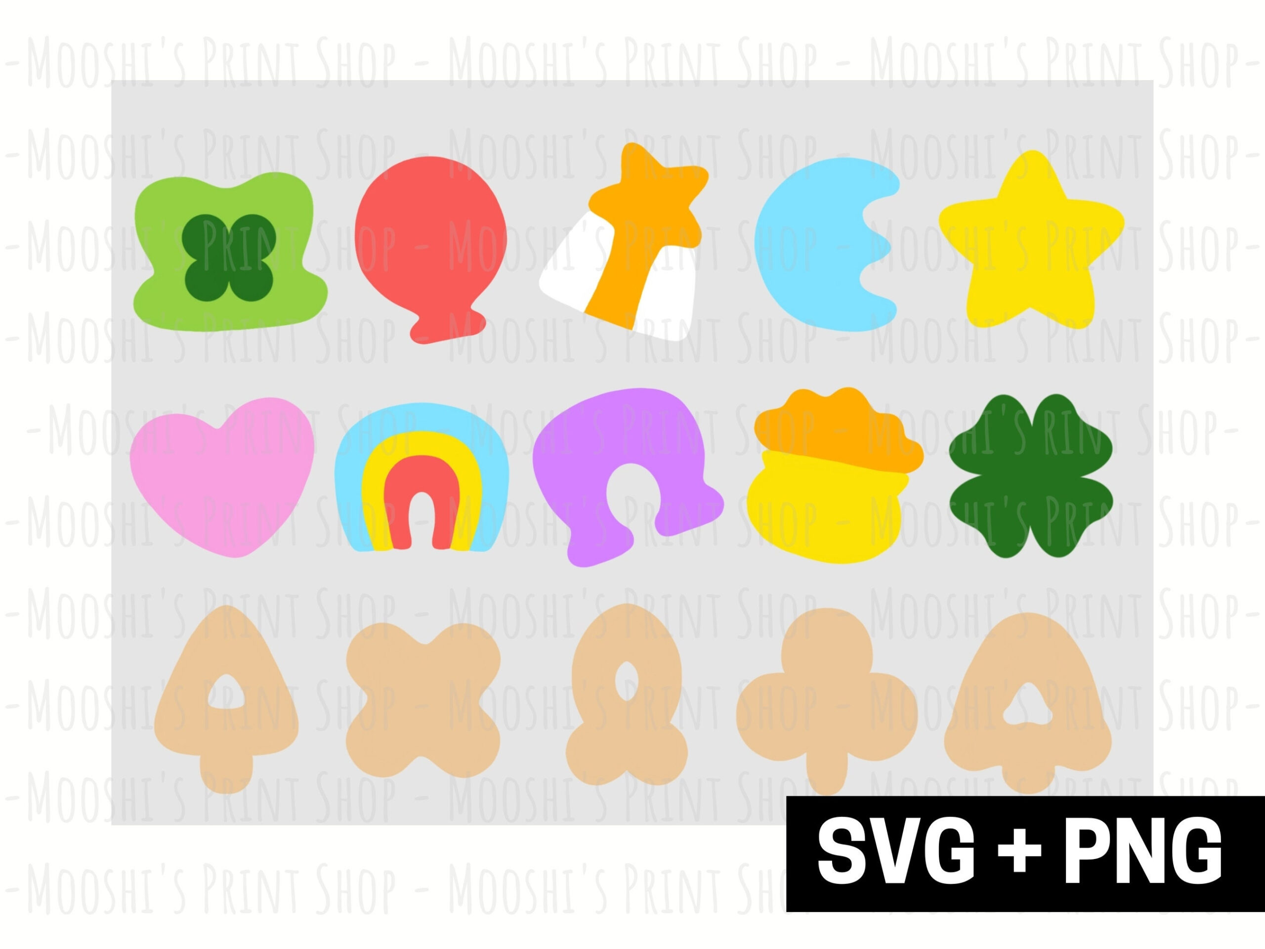 Glücksbringer Svg Bild, Marshmallow Puffs Müsli Design Grafiken with regard to Lucky Charms Marshmallows Printable