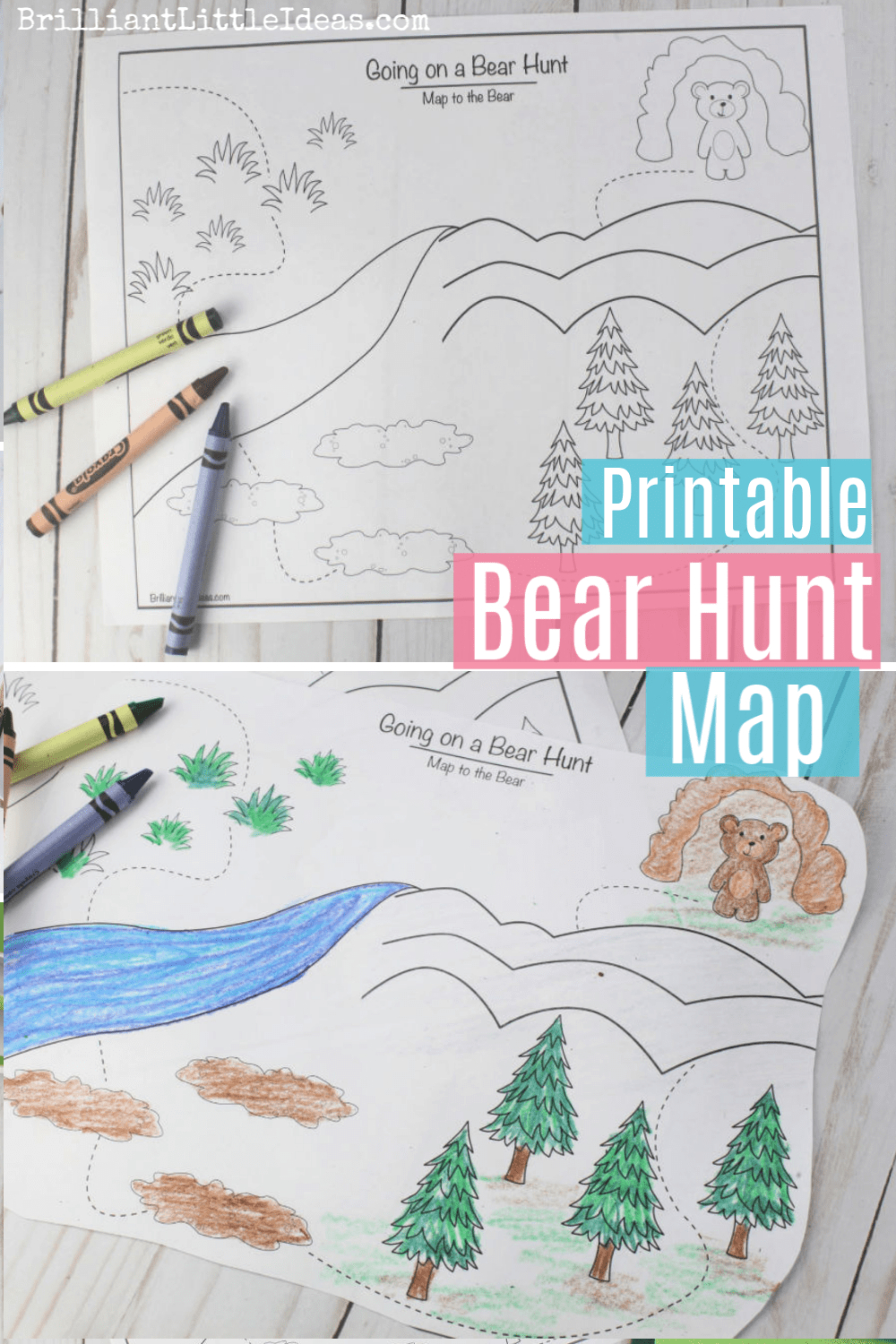 Going On A Bear Hunt Printable Map | Brilliant Little Ideas within Going on a Bear Hunt Printables