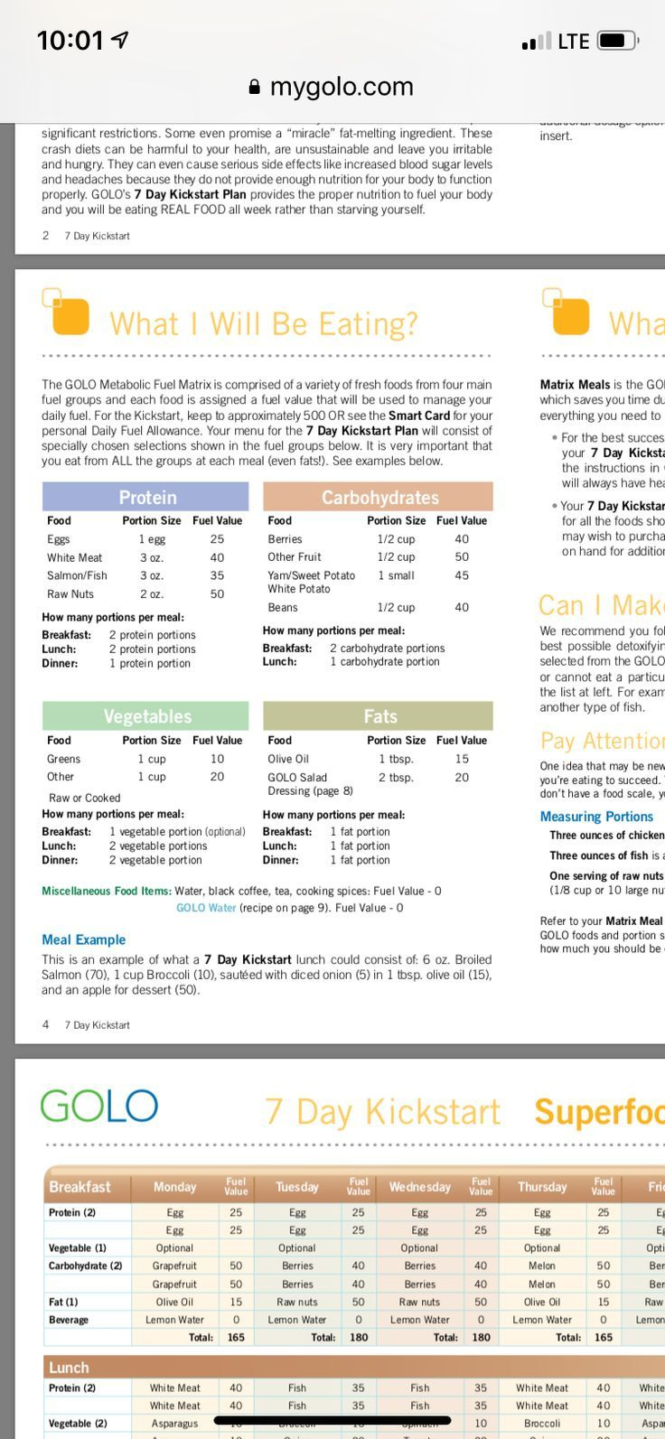 Golo Recipe Book – 1St Edition within Golo Recipes Free Printable