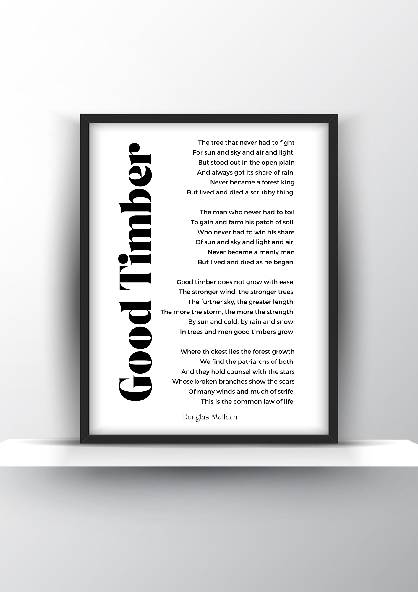 Good Timber Poemdouglas Malloch within Good Timber Poem Printable