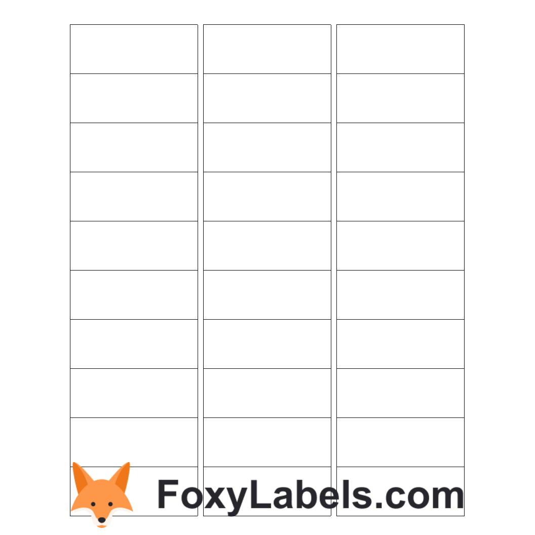 Google Docs Label Template Compatible With Avery® 18160 for Free Printable Labels Avery