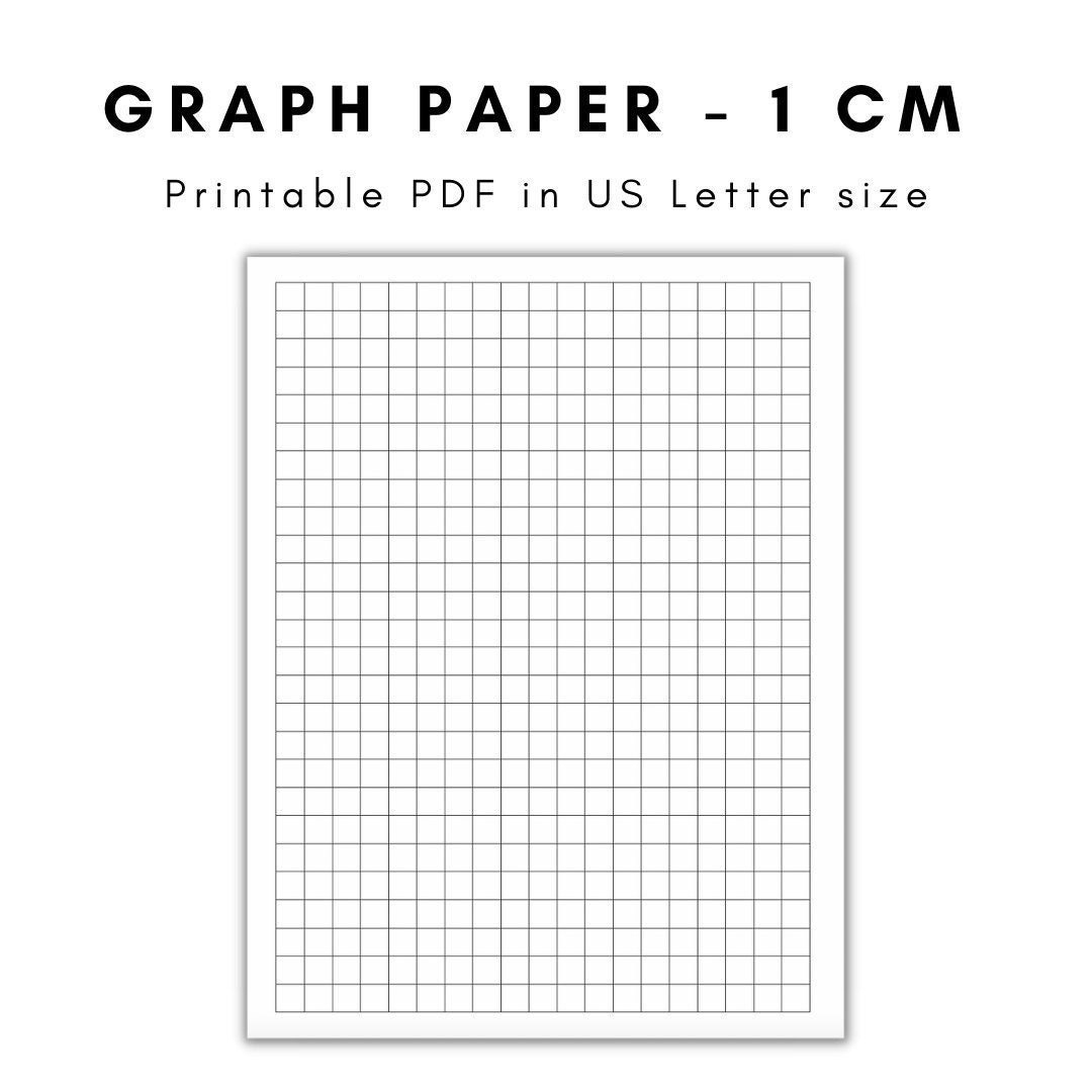 Graph Paper, Printable Graph Paper, Graph Paper Printable, Graph throughout Printable One Centimeter Graph Paper