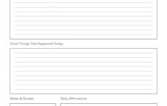 Gratitude Journal Templates – 18 Free Printables | Printabulls for Free Printable Gratitude Journal