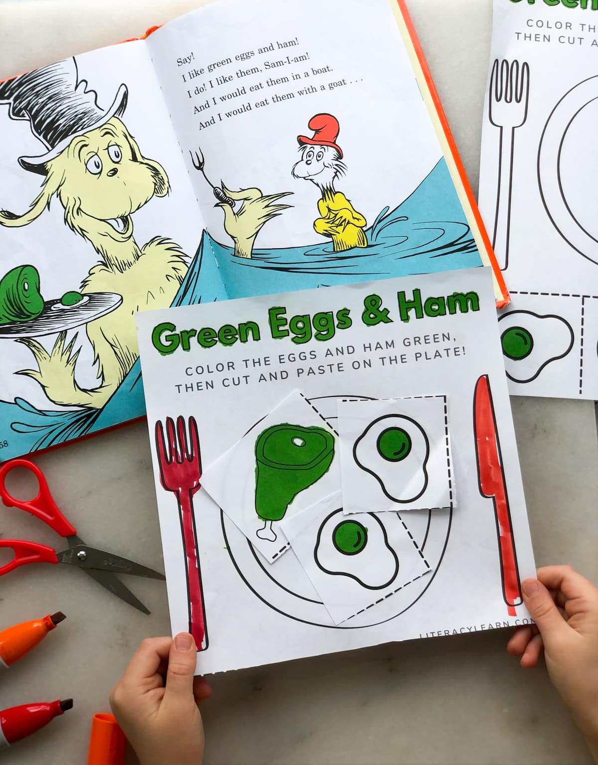 Green Eggs &amp;amp; Ham Printable Worksheet - Literacy Learn inside Green Eggs and Ham Printable Images