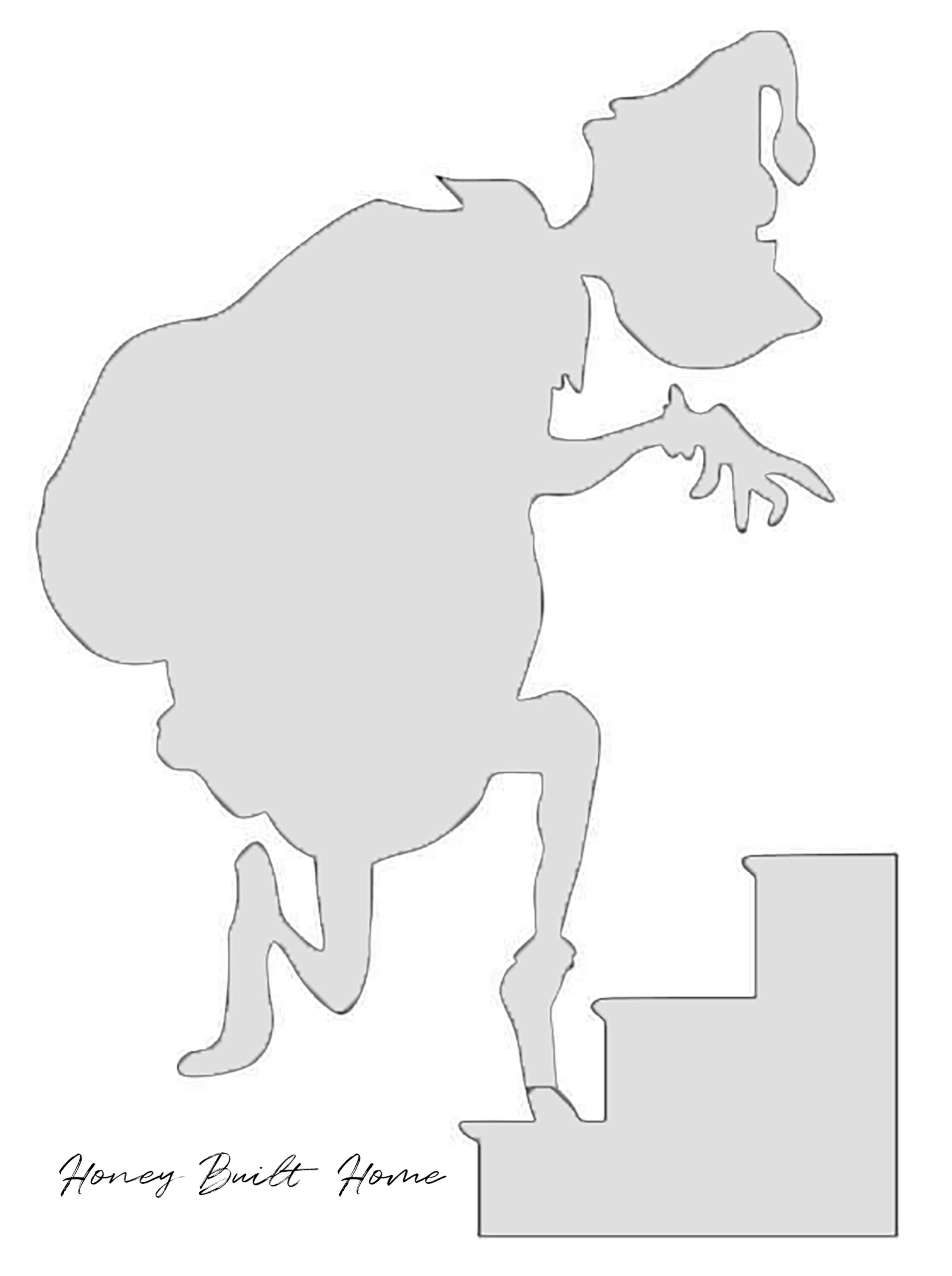 Grinch Window Silhouette Tutorial | Honey Built Home intended for Printable Grinch Plywood Cutout Pattern Free