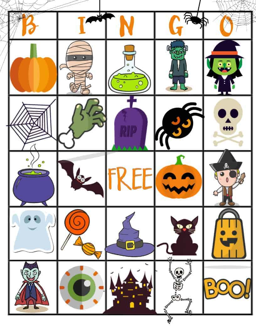 Halloween Bingo Free Printable - Printable Party Favors intended for Halloween Bingo Card Printable