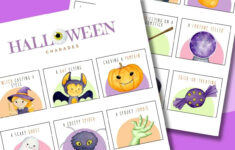 Halloween Charades (Free Printable) intended for Halloween Charades Free Printable