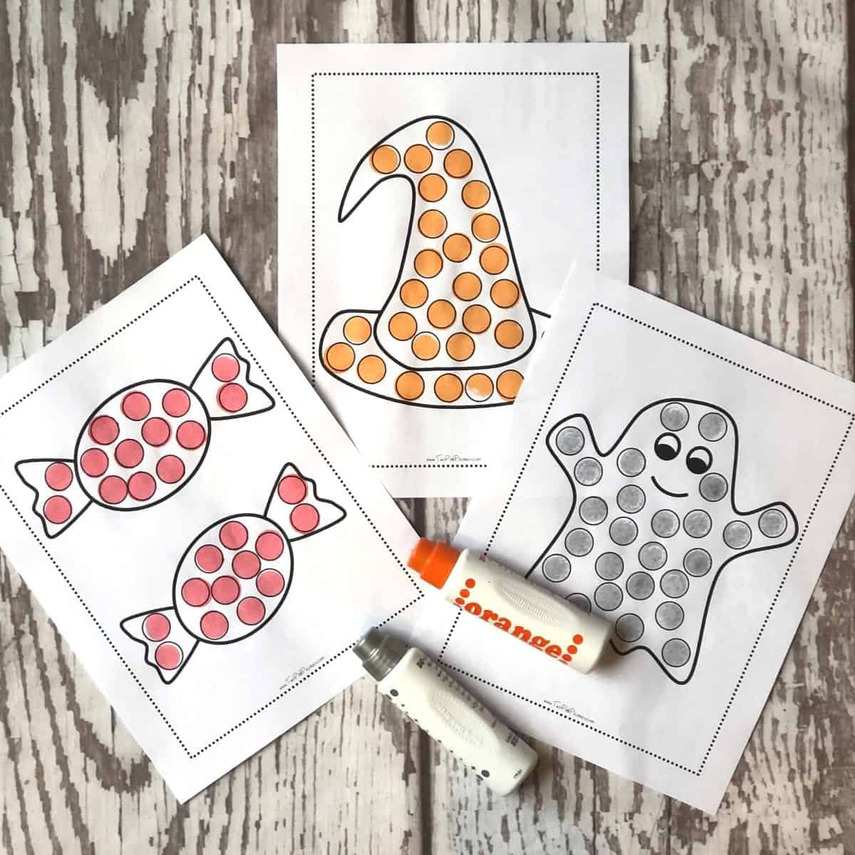 Halloween Dot Marker Printables {Totally Free With Instant Download!} within Do A Dot Halloween Printables