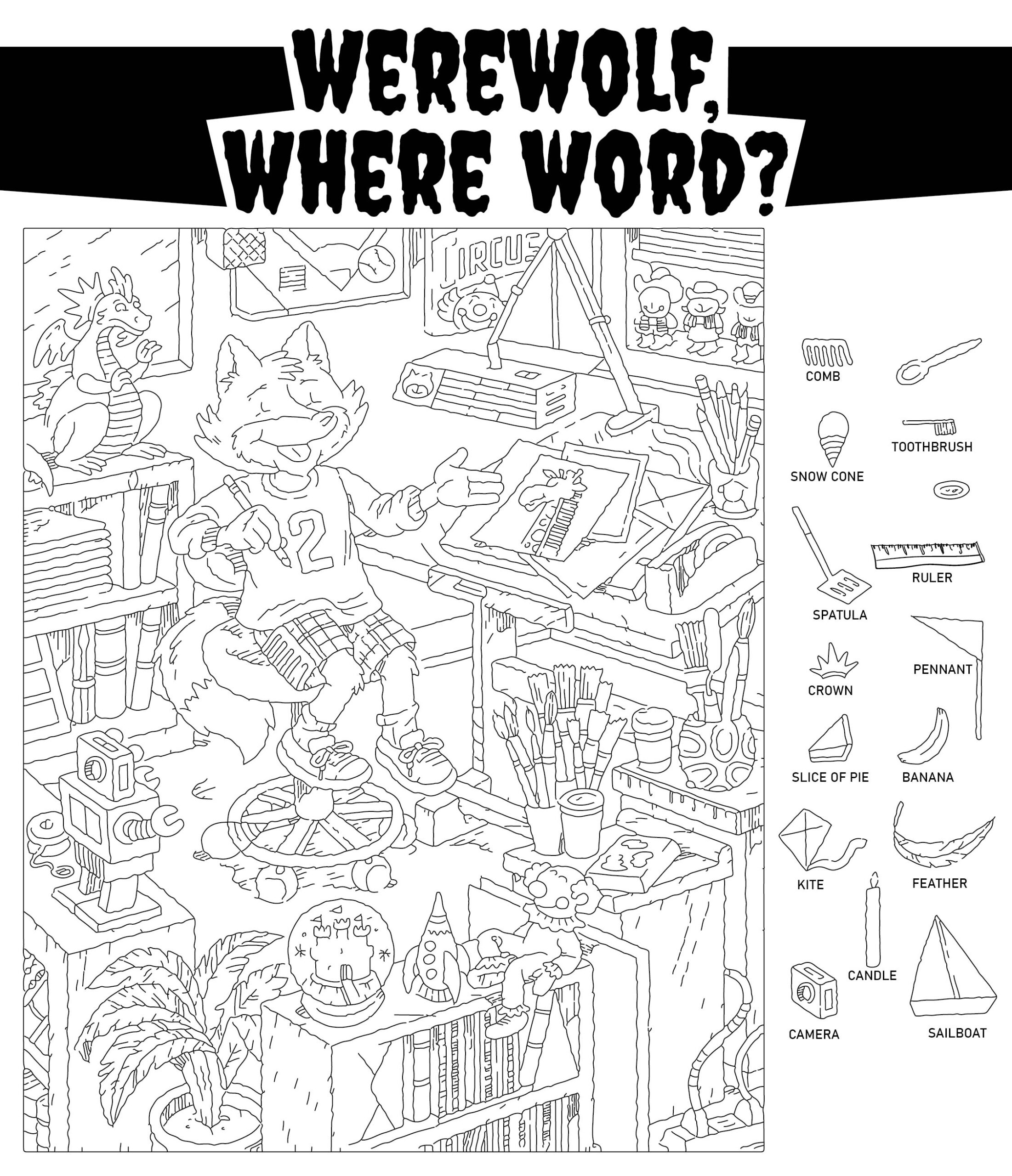 Halloween Hidden Picture - 15 Free Pdf Printables | Printablee for Halloween Hidden Pictures Free Printable