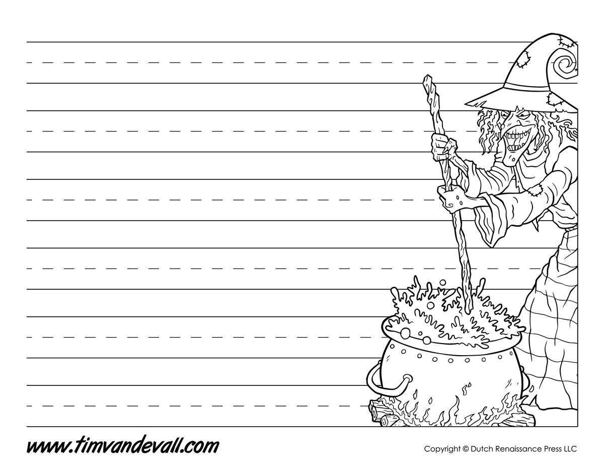 Halloween Writing Paper Template - Tim&amp;#039;S Printables in Halloween Writing Paper Free Printable