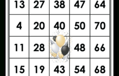 Happy New Year Printed Bingo Cards for New Years Bingo Cards
