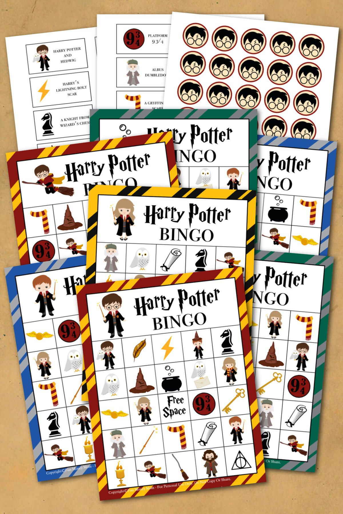 Harry Potter Bingo (Free Printable) | Fun Money Mom pertaining to Harry Potter Bingo Card