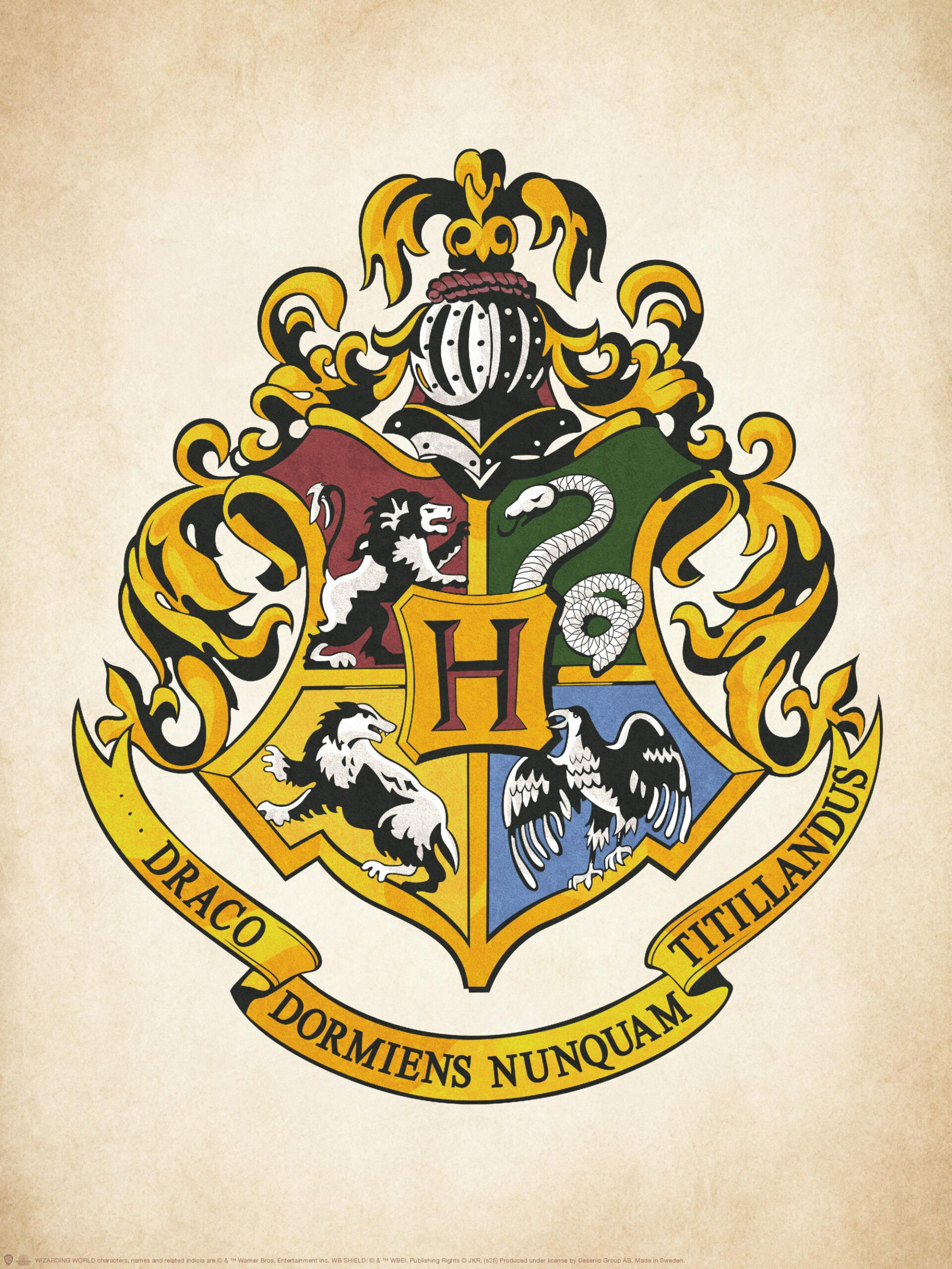 Harry Potter™ - Hogwarts Crest Print with Harry Potter Printable Crests