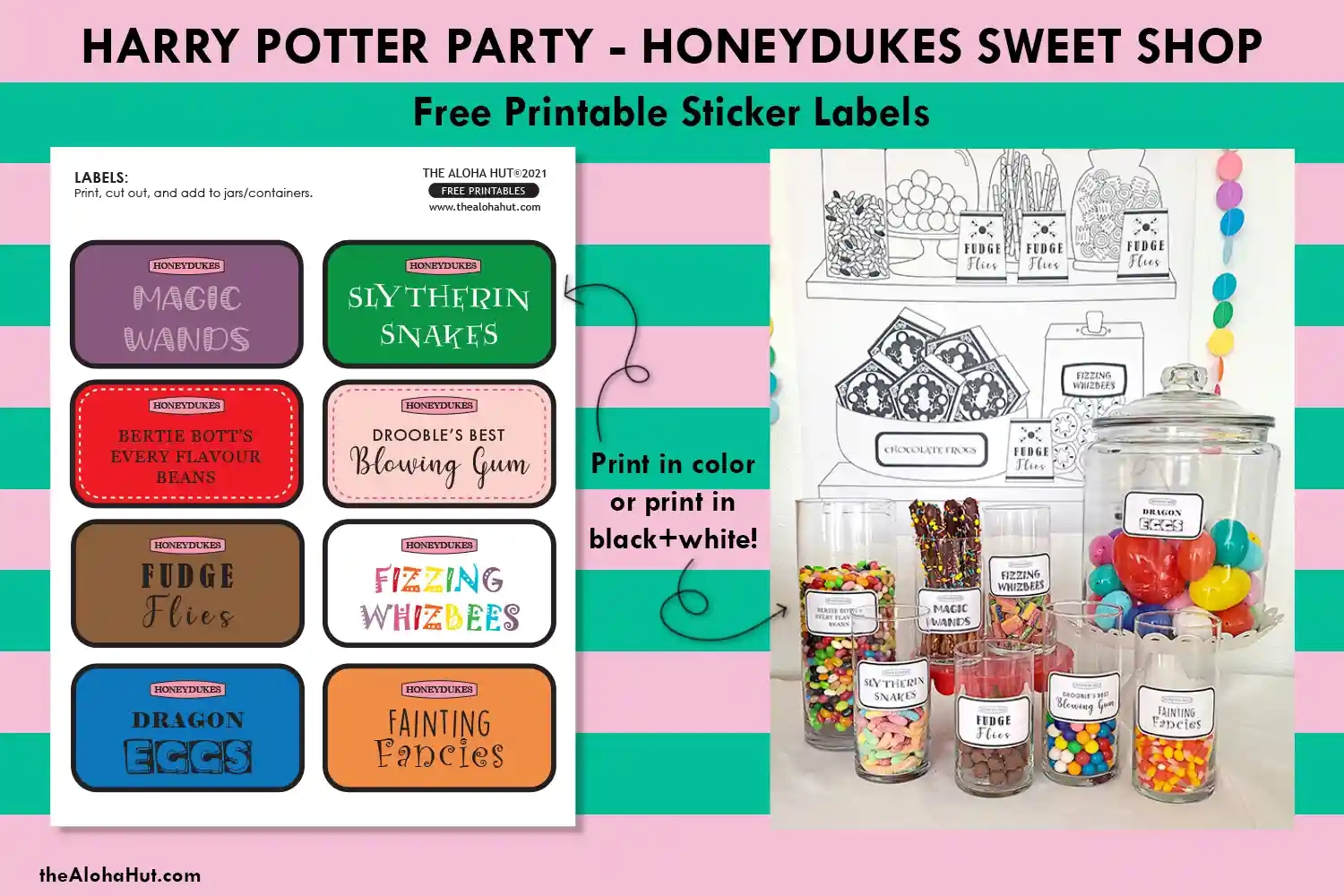 Harry Potter Party Decor And Labels For Honeydukes Store - The regarding Honeydukes Labels Free Printable