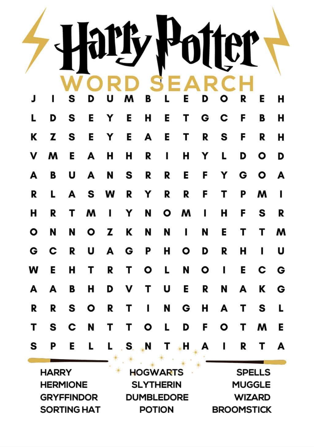 Harry Potter Word Search - Pretty Providence with regard to Harry Potter Word Search Free Printable