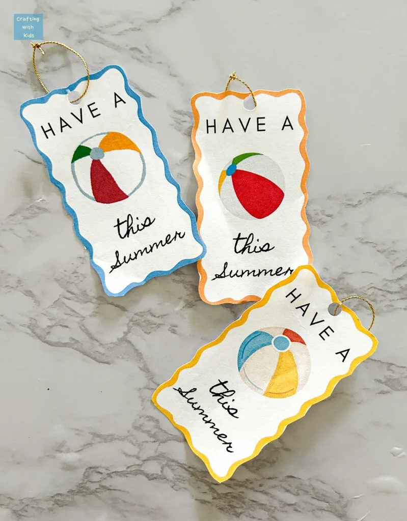 Have A Ball This Summer Printable: Fun End-Of-Year Gift Tags with regard to Free Printable Have A Ball This Summer Printable