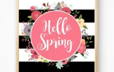 Hello Spring Free Print – The Scrap Shoppe Free Download inside Hello Spring Free Printable