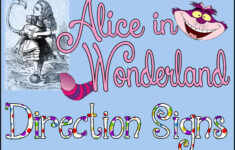 Hollyshome Family Life: Alice In Wonderland, Mad Hatter Party Free with Printable Free Printable Alice in Wonderland Signs