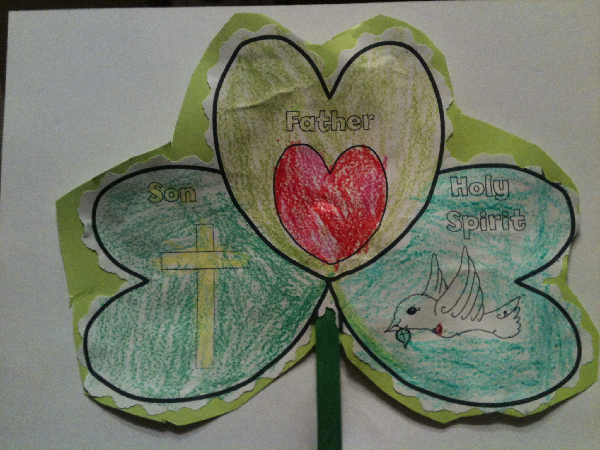 Holy Trinity Shamrock Craft | Carol Brooke&amp;#039;S Smart Printables throughout Free Printable Shamrock Trinity