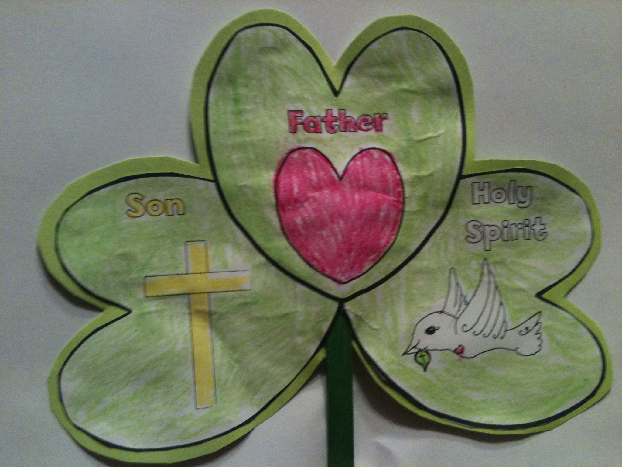 Holy Trinity Shamrock Craft | Carol Brooke&amp;#039;S Smart Printables with regard to Holy Trinity Shamrock Free Printable