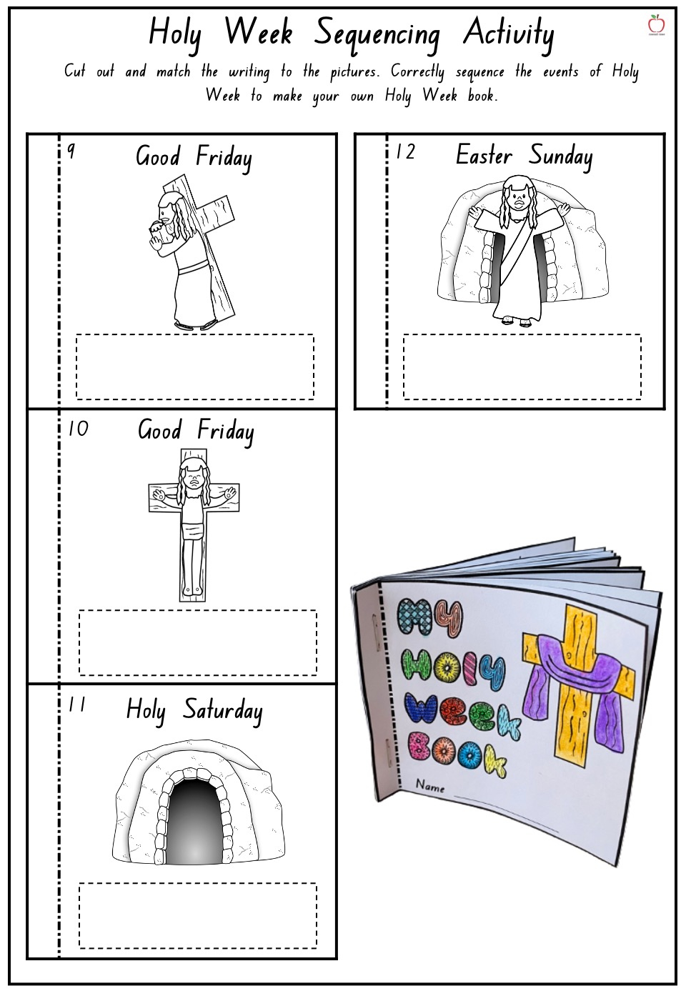 Holy Week Booklet » Casual Case Catholic Resources Holy Week regarding Holy Week Free Printables