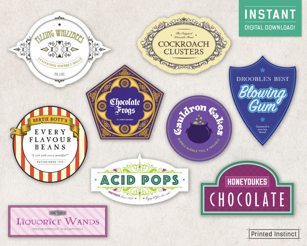 Honeydukes Candy Labels Free Printable pertaining to Honeydukes Labels Free Printable