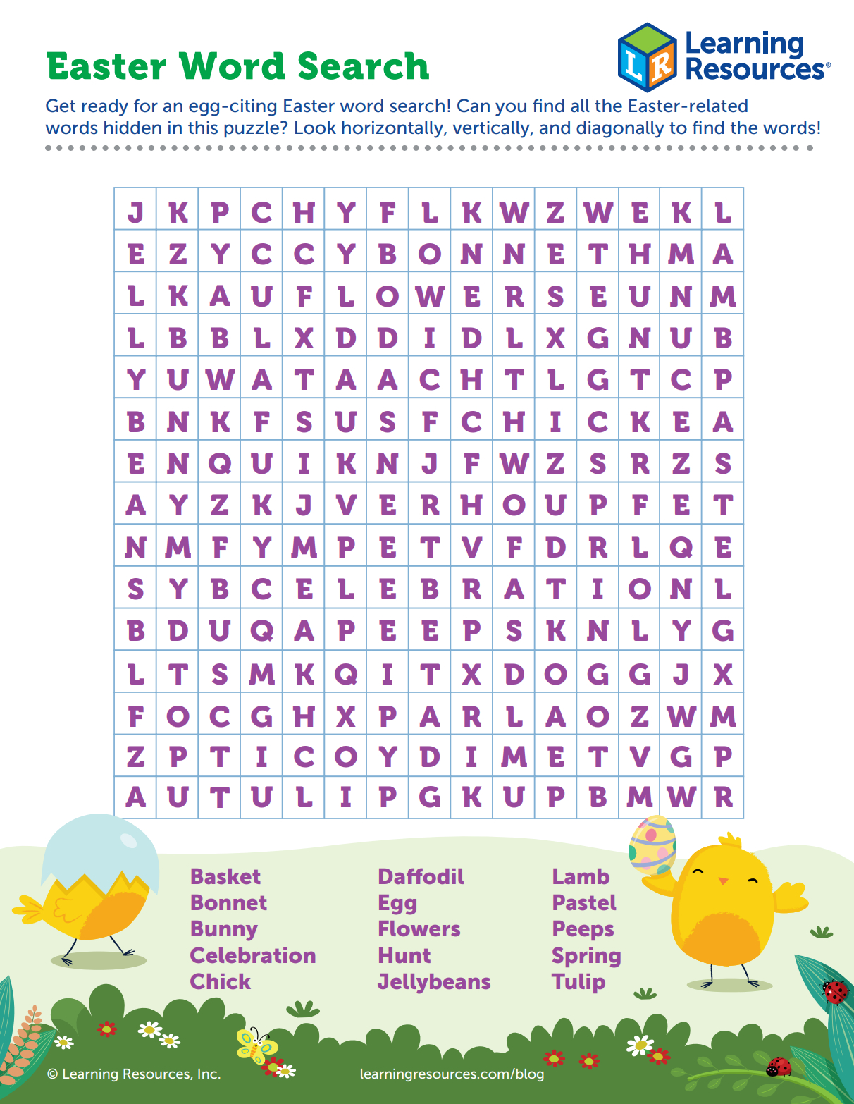 Hop Into Easter Fun With Printable Easter Word Search pertaining to Free Printable Easter Puzzle