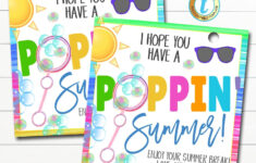 Hope Your Summer Bubbles With Fun Free Printable – Printable Party with Free Printable Gift Tags For Bubbles