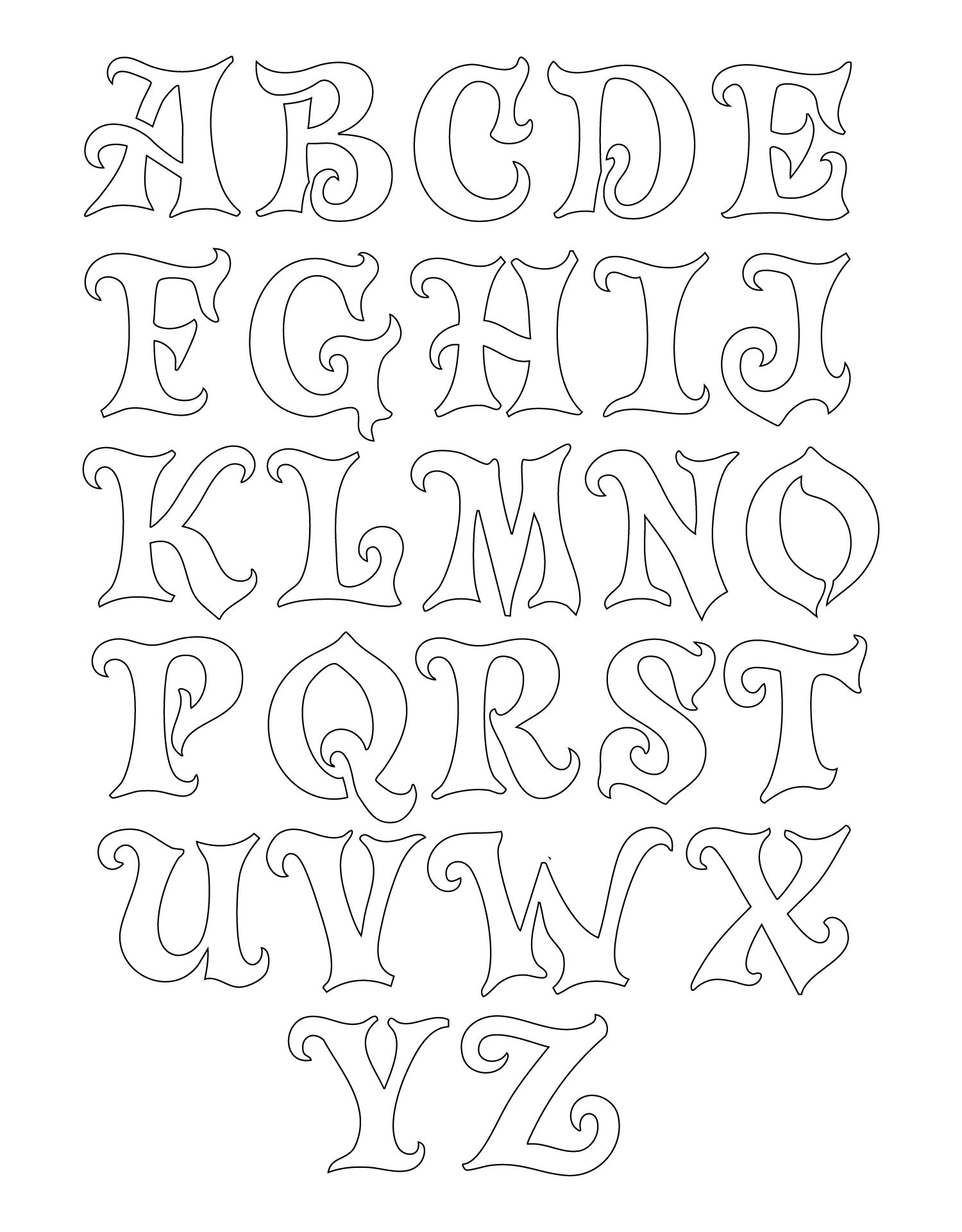 Horror Font Alphabet throughout Printable Halloween Letter Stencils