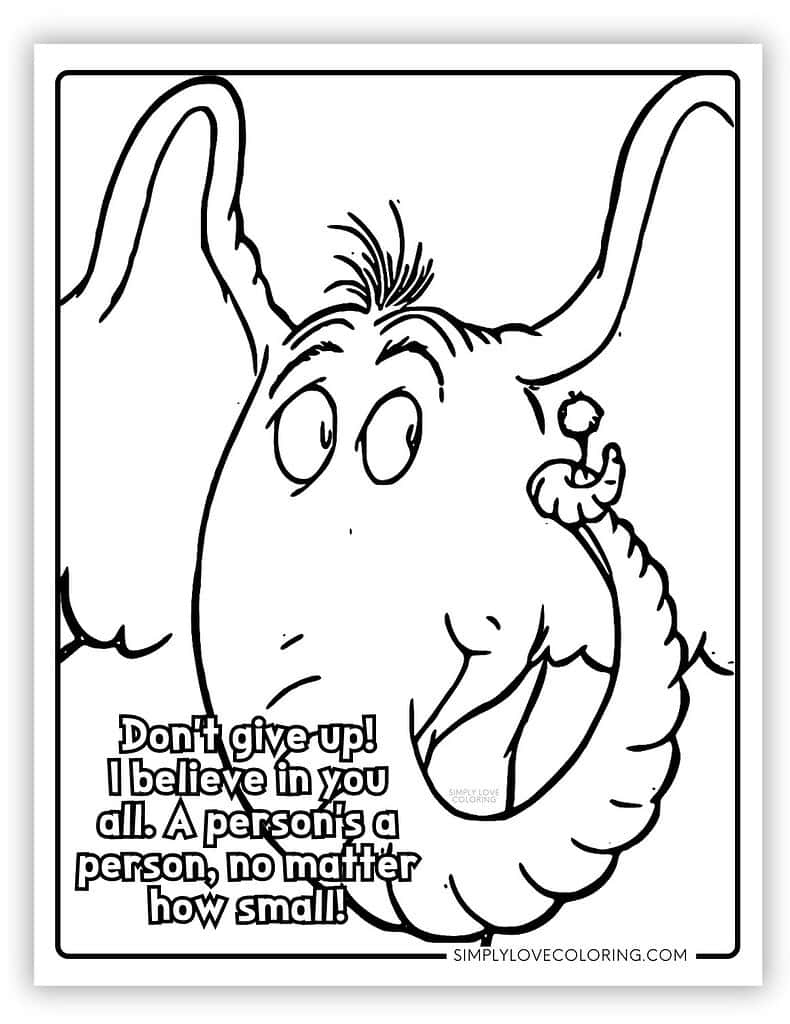 Horton Hears A Who Coloring Pages (Free Pdf Printables) - Simply within Horton Hears a Who Printables