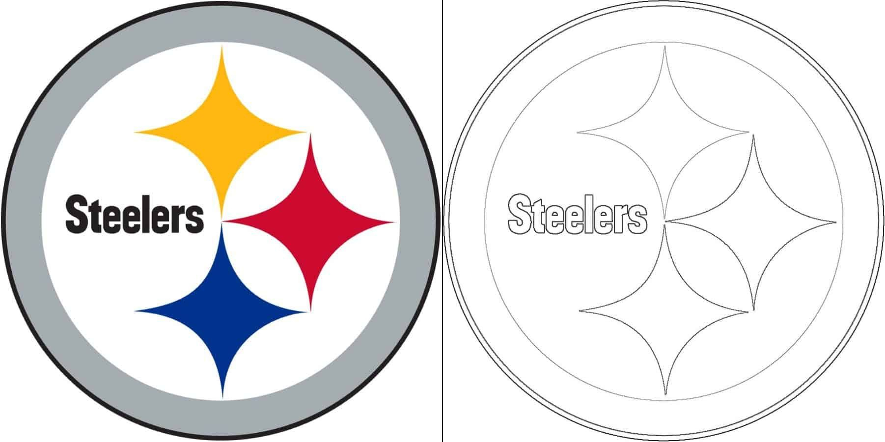 How To Draw Pittsburgh Steelers Logo (Nfl) Stepstep intended for Free Printable Steelers Stencils
