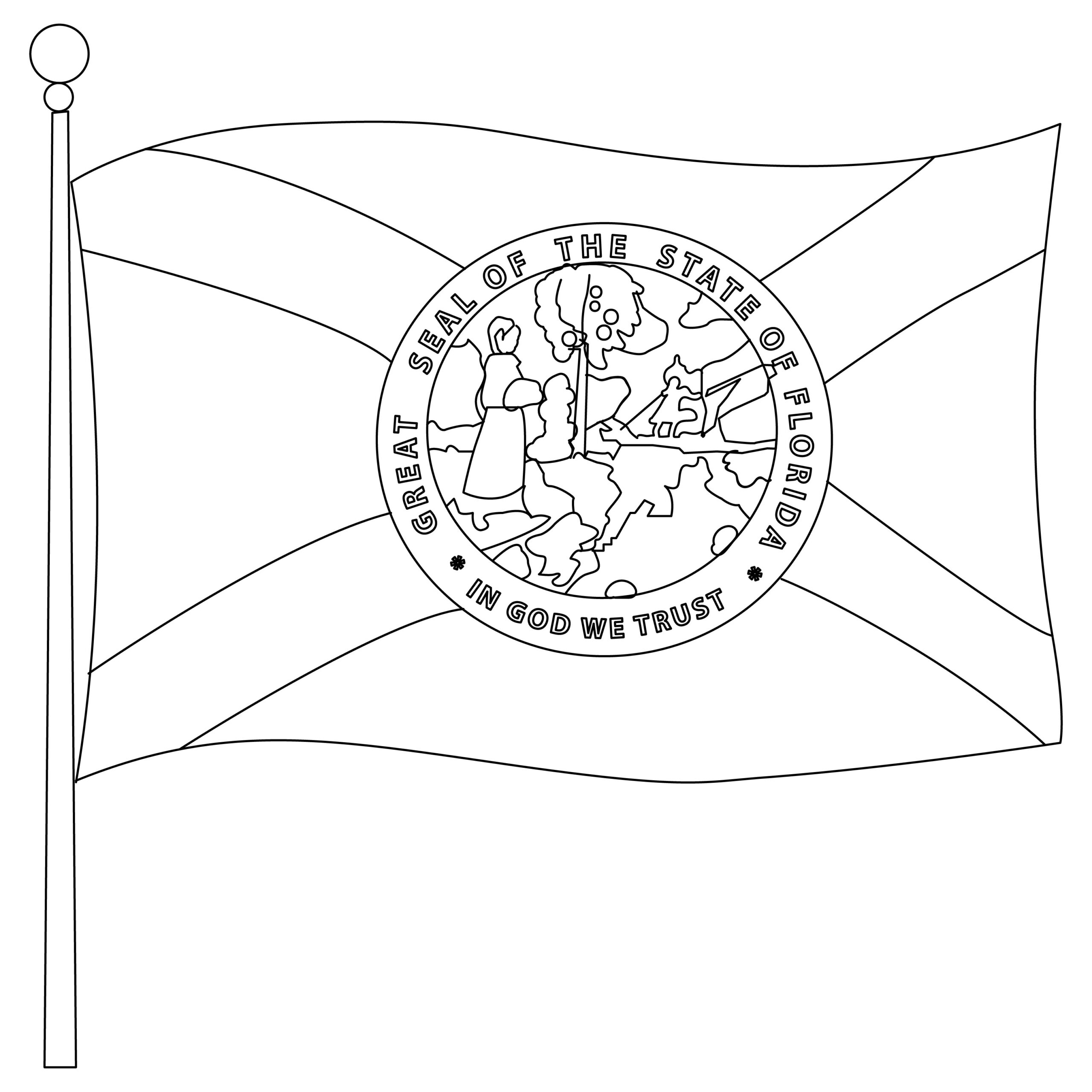 How To Draw The State Flag Of Florida intended for Printable Flag Of Florida