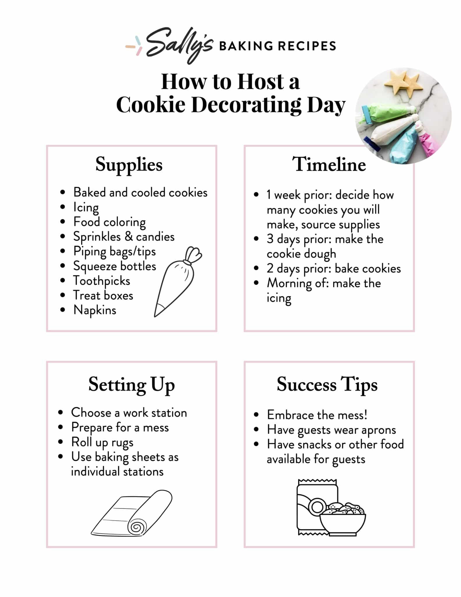 How To Host A Cookie Decorating Day (&amp;amp; Free Printable) - Sally&amp;#039;S throughout Diy Cookie Decorating Kit Instructions Free Printable