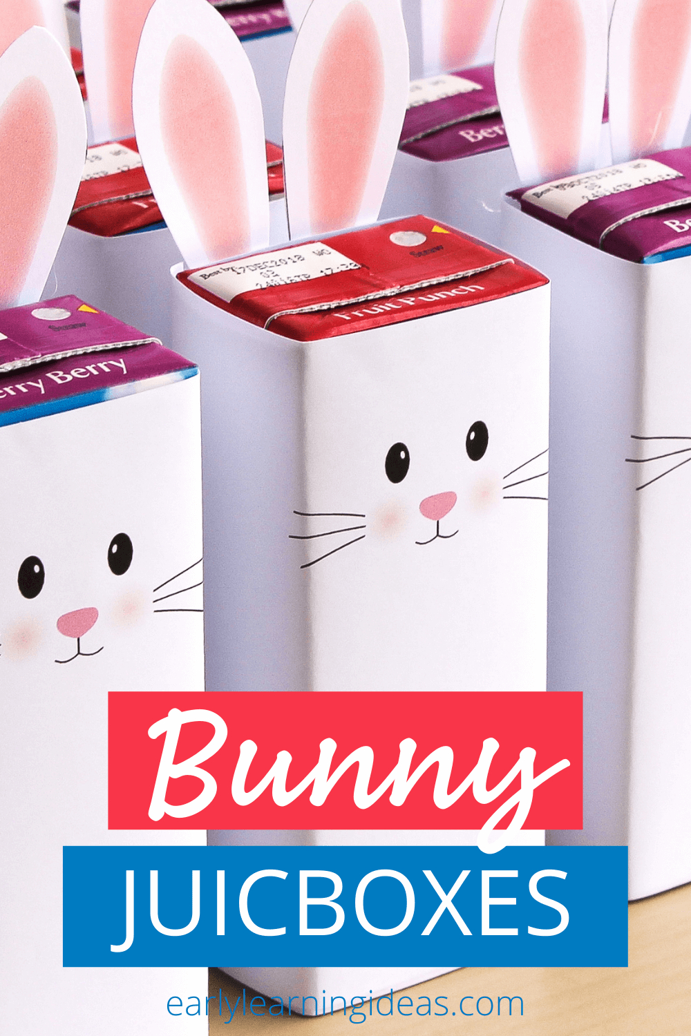 How To Make Easter Bunny Juice Boxes With Free Printable Cover for Bunny Juice Box Printable