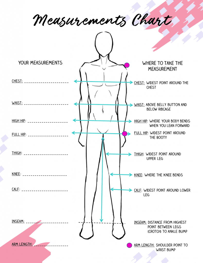 How To Take Body Measurements For Sewing Patterns throughout Free Printable Body Measurement Chart For Sewing