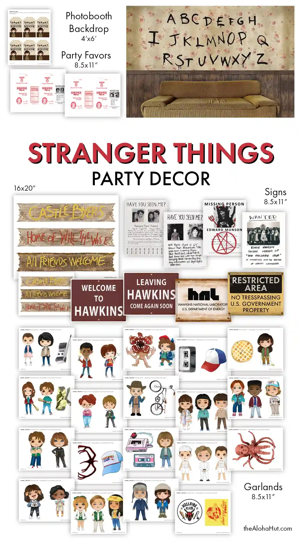 How To Throw The Best Stranger Things Party: Part 2 with regard to Free Stranger Things Printables