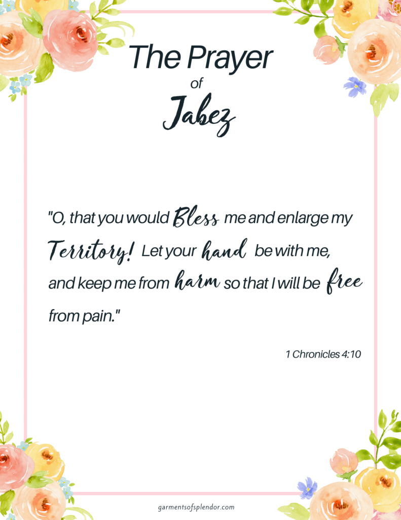 How To Use The Prayer Of Jabez Bible Verse To Deepen Your Prayer intended for Free Printable Prayer of Jabez