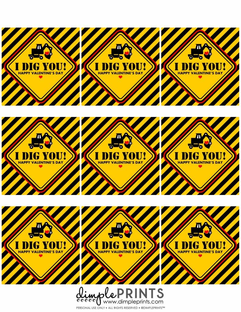 I Dig You&amp;quot; Valentine With Free Print ⋆ Real Housemoms regarding I Dig You Valentine Free Printable