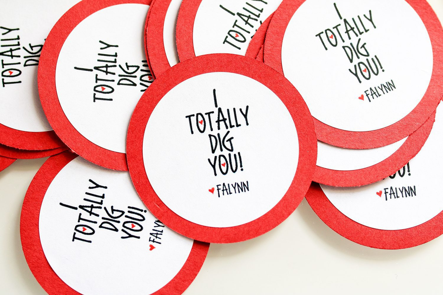 I Totally Dig You Valentine&amp;#039;S Day Printable Labels in Free I Dig You Valentine Printable