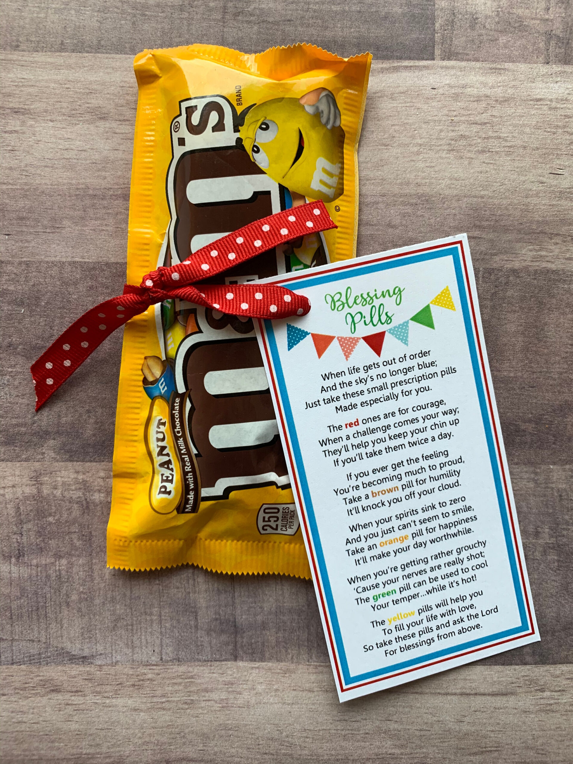 Instant Download M&amp;amp;Ms Blessing Pills Printables Tags Gifts Treats for M M Blessing Pills Free Printable